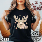 0222 PATCHWORK MASCOT – Faux Embroidery Spirit Tee