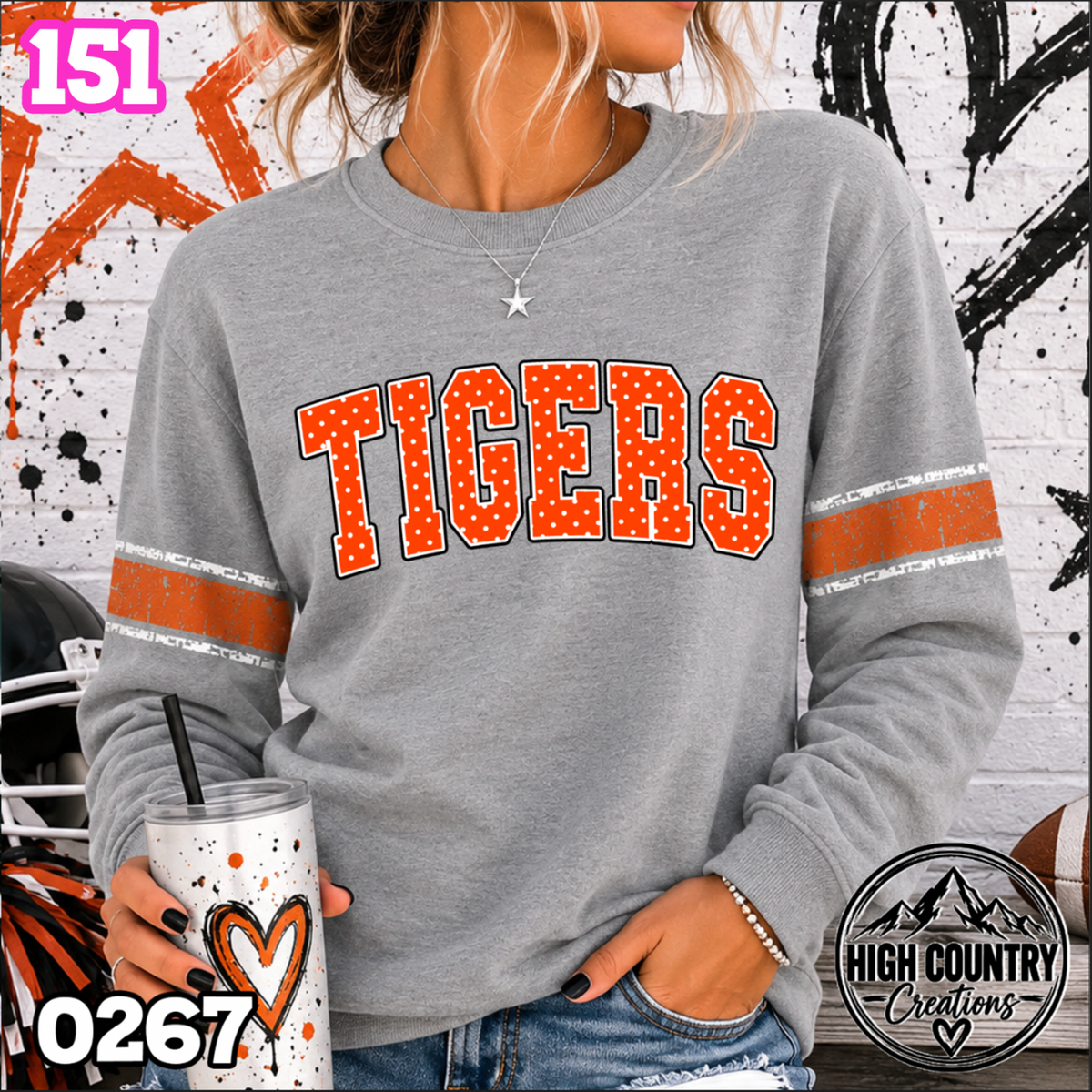 0267 Specialty Long Sleeve Polka Dot Mascot 8525