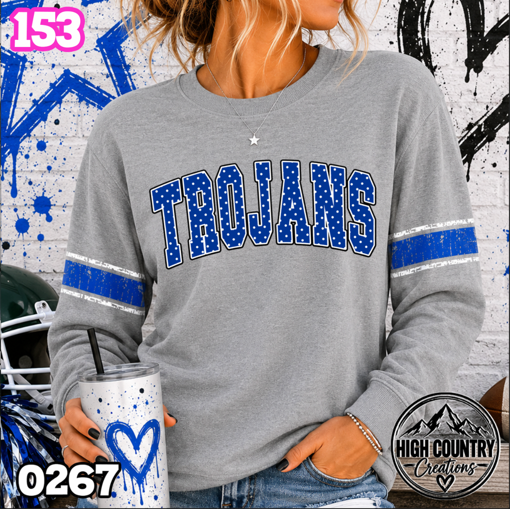 0267 Specialty Long Sleeve Polka Dot Mascot 8525