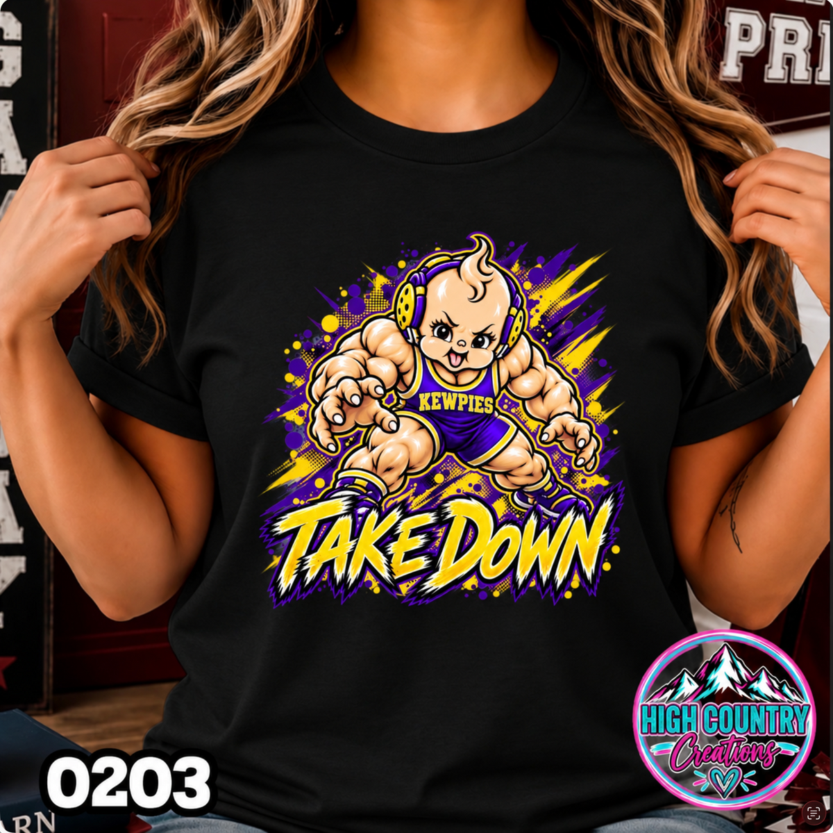 0203 KEWPIE - TAKEDOWN AI Wrestling Mascot