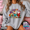 0100 HalloThanksMas {Happy Halloween Thanksgiving Christmas} Tee