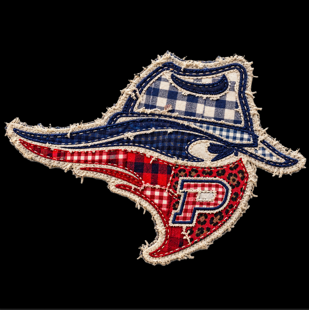 0300 FAUX APPLIQUE MASCOT SWEATER