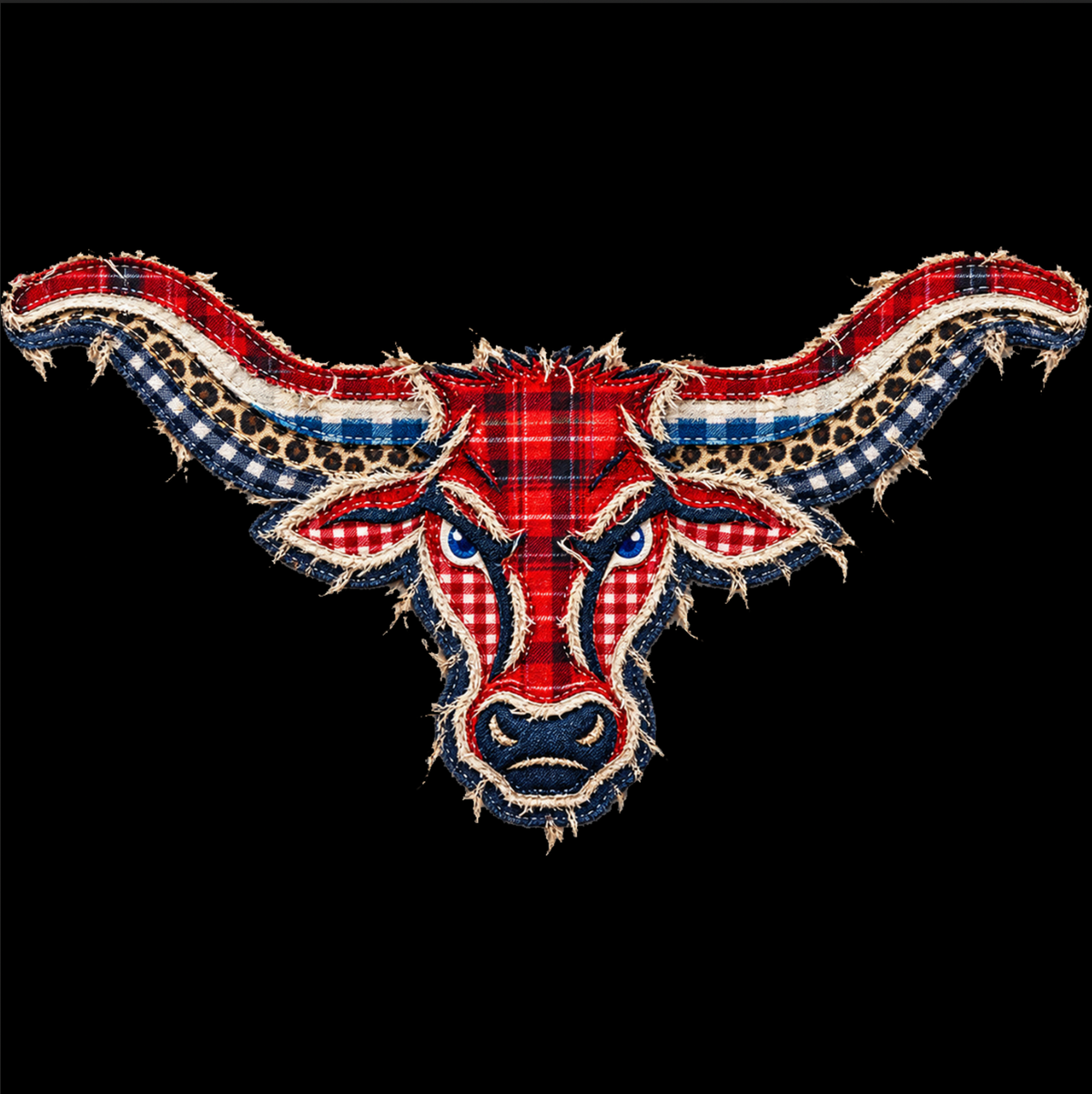 0300 FAUX APPLIQUE MASCOT SWEATER
