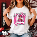 0237 Pink Out Framed Mascot