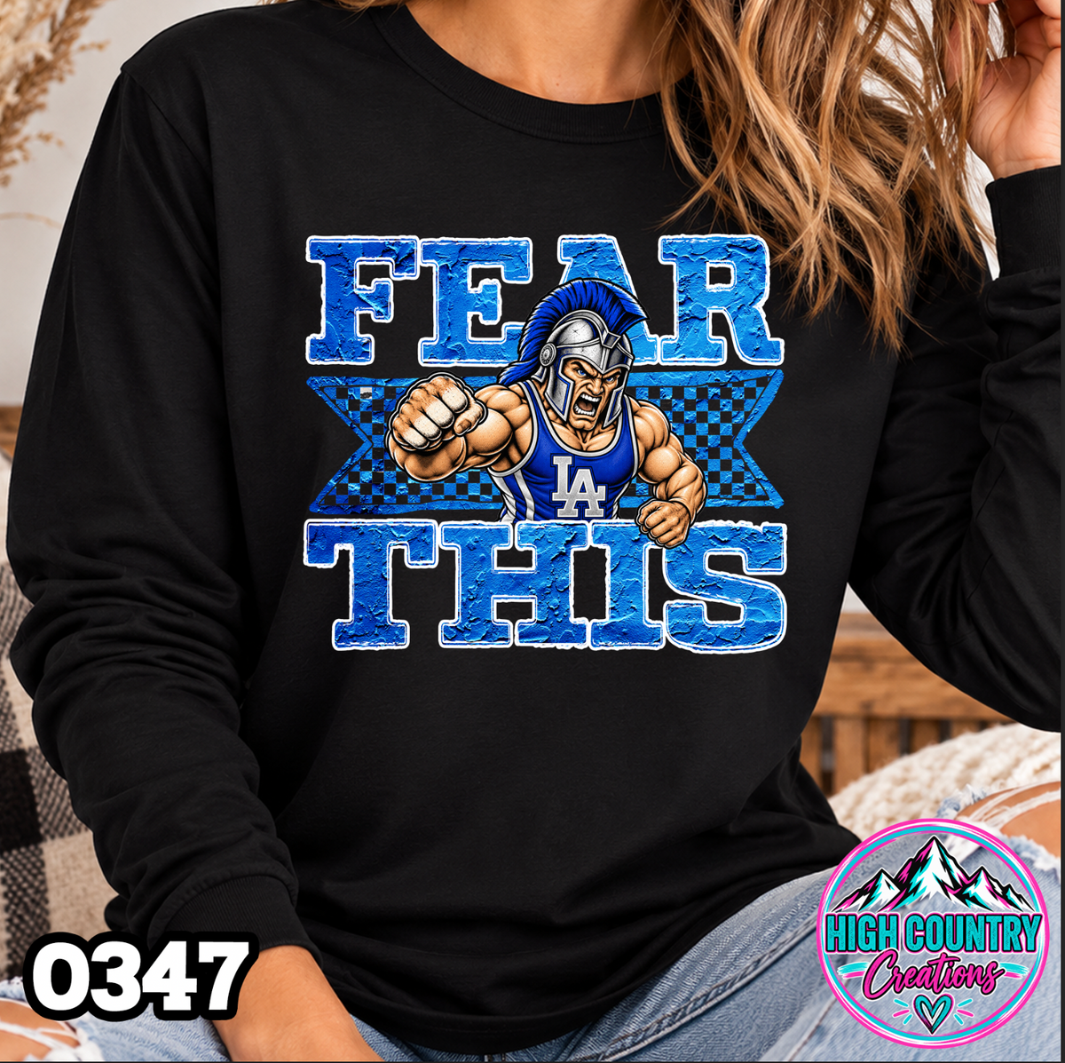0347 FEAR THIS Wrestling Tee