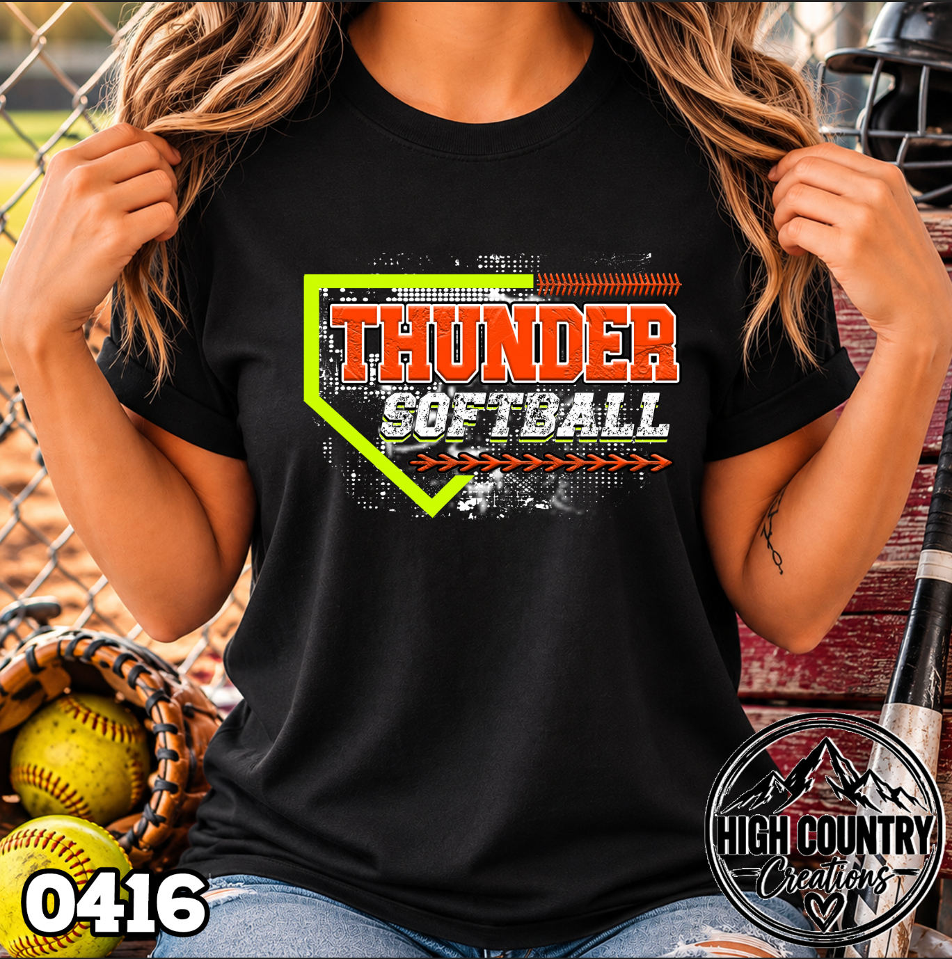 0416 SOFTBALL DIAMOND GRUNGE