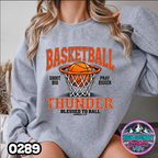 0289 BLESSED TO BALL BASKETBALL SWEATSHIRT