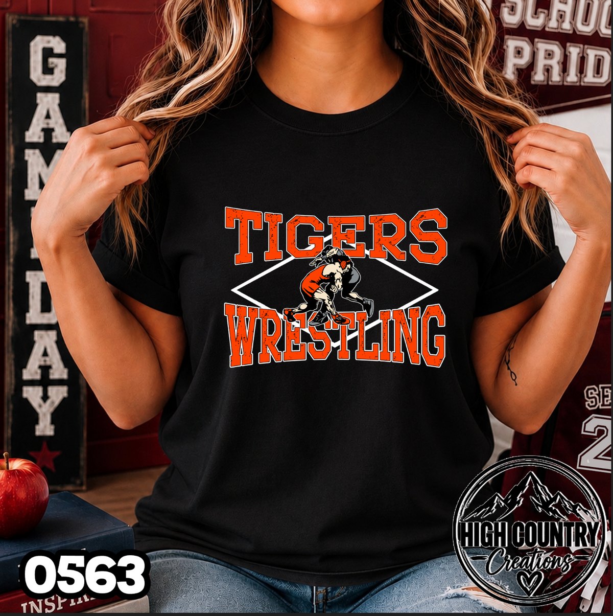 0563 BOYS's Diamond Wrestling Tee