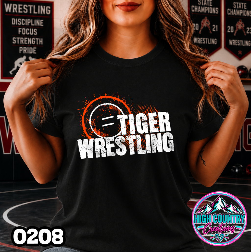 0208 WRESTLING MAT SPLATTER TEE