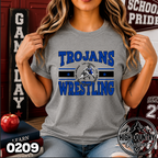0209 Retro Varsity Wrestling Pride Tee