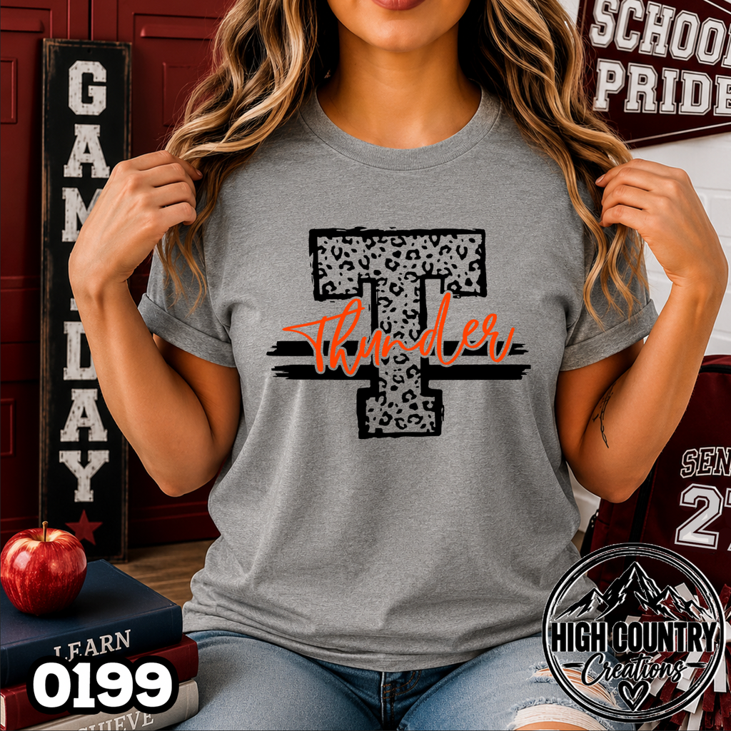 0199 Cheetah Initial Tee