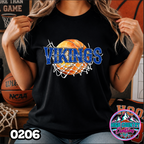 0206 Cut Net Basketball Spirit Tee