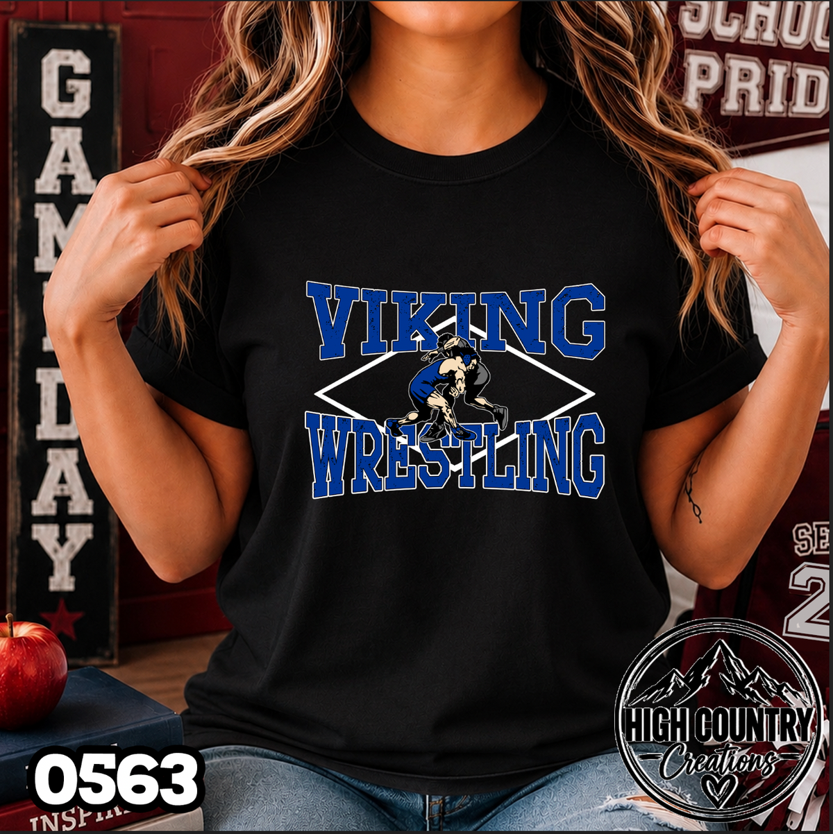 0563 BOYS's Diamond Wrestling Tee