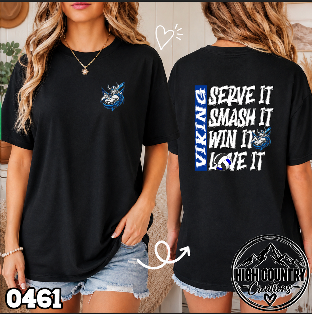 0461 Volleyball SERVE • SMASH • WIN • LOVE IT