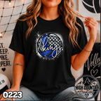 0223 VOLLEYBALL MASCOT SPLATTER
