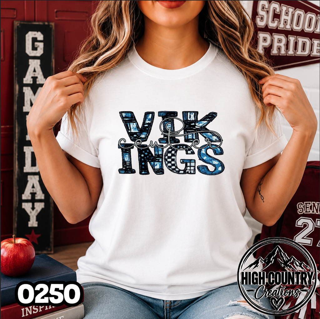 0250 Scribble Team School Spirit Tee