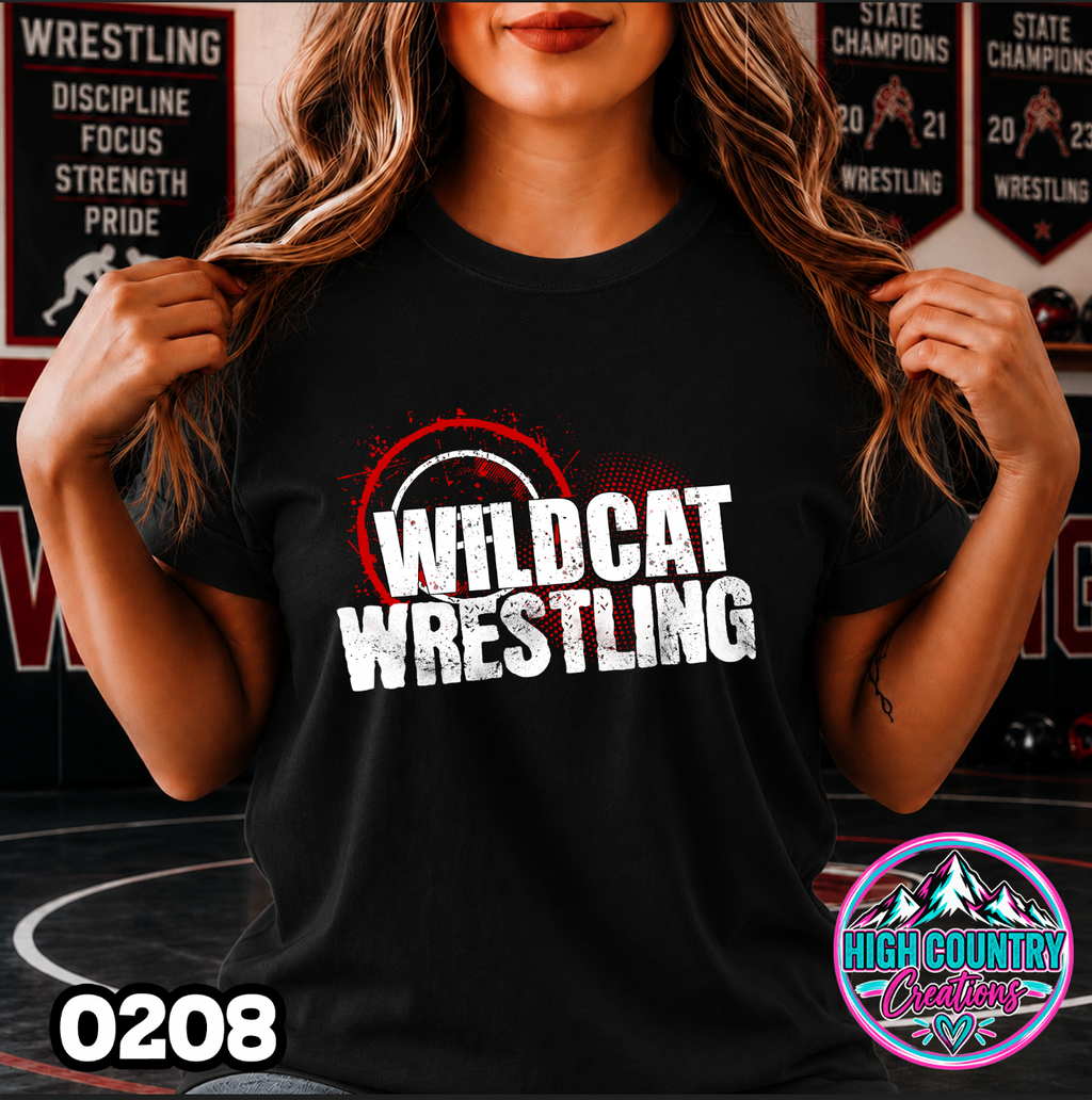 0208 WRESTLING MAT SPLATTER TEE