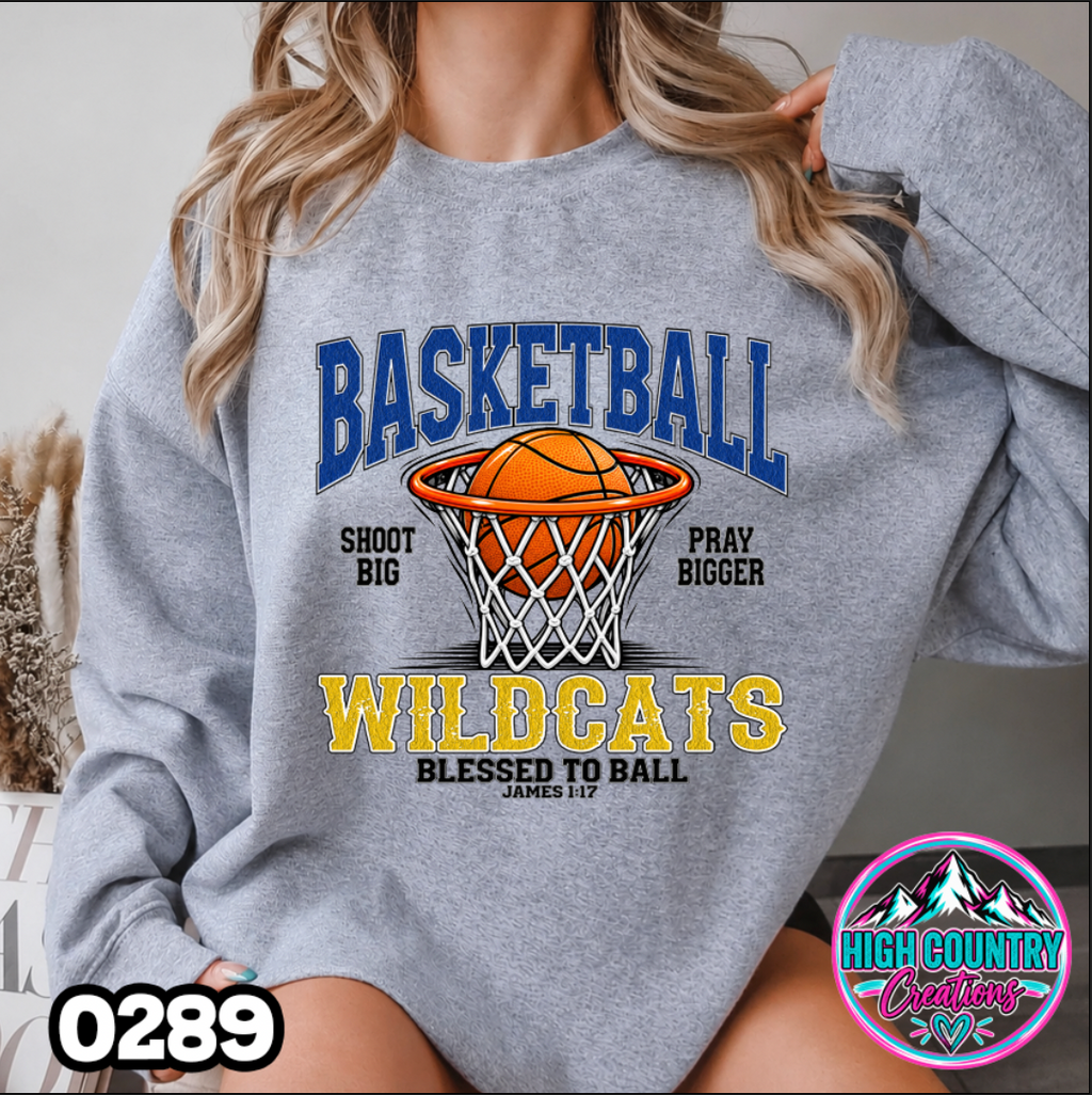 0289 BLESSED TO BALL BASKETBALL SWEATSHIRT