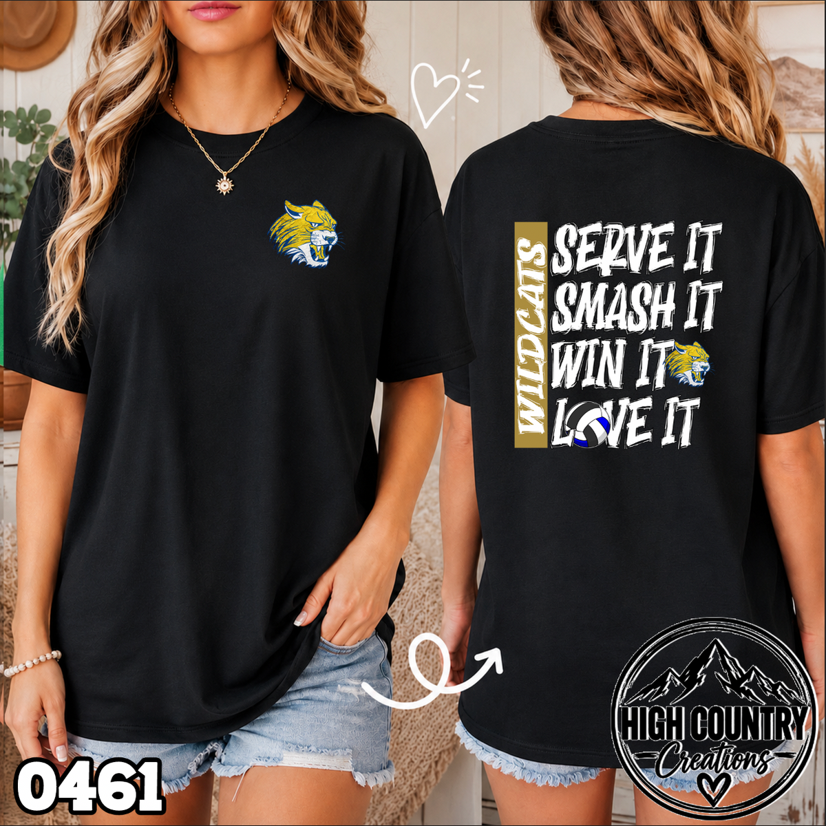 0461 Volleyball SERVE • SMASH • WIN • LOVE IT