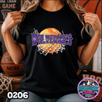 0206 Cut Net Basketball Spirit Tee