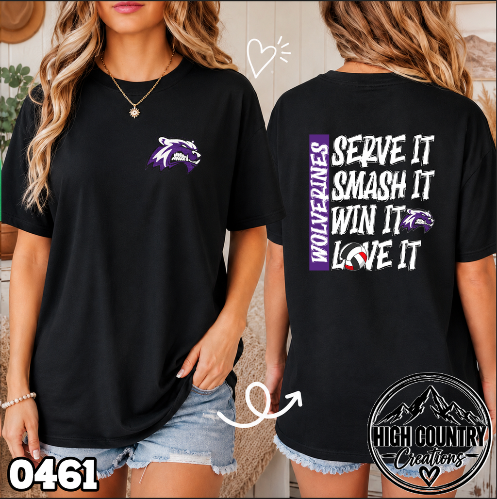 0461 Volleyball SERVE • SMASH • WIN • LOVE IT