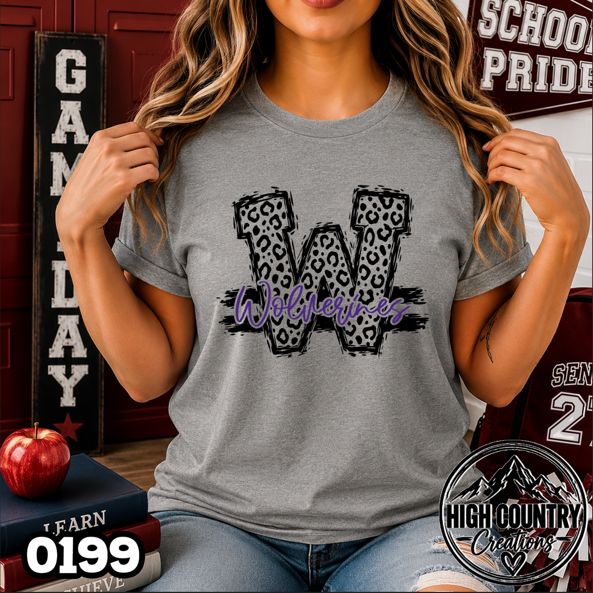 0199 Cheetah Initial Tee