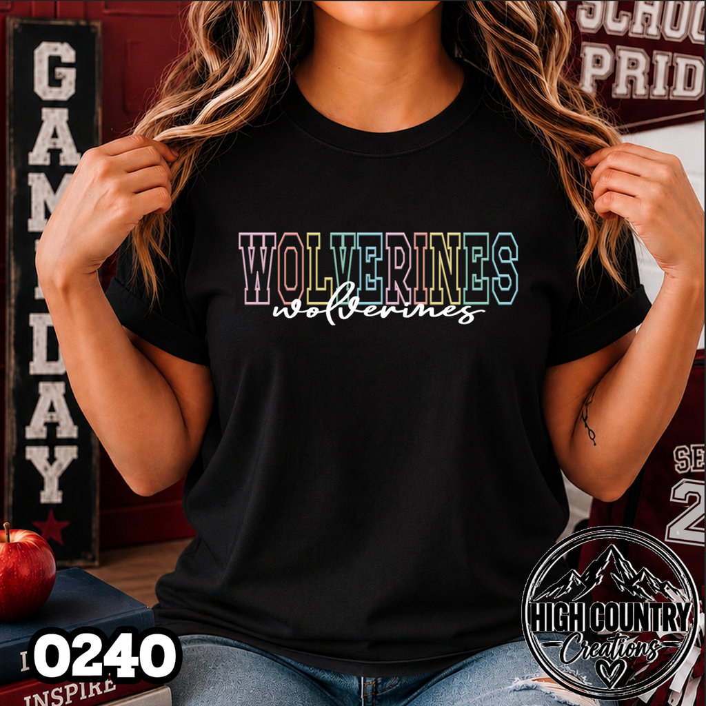 0240 Ombre Mascot