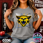 0336 Retro Triangle Mascot Tee