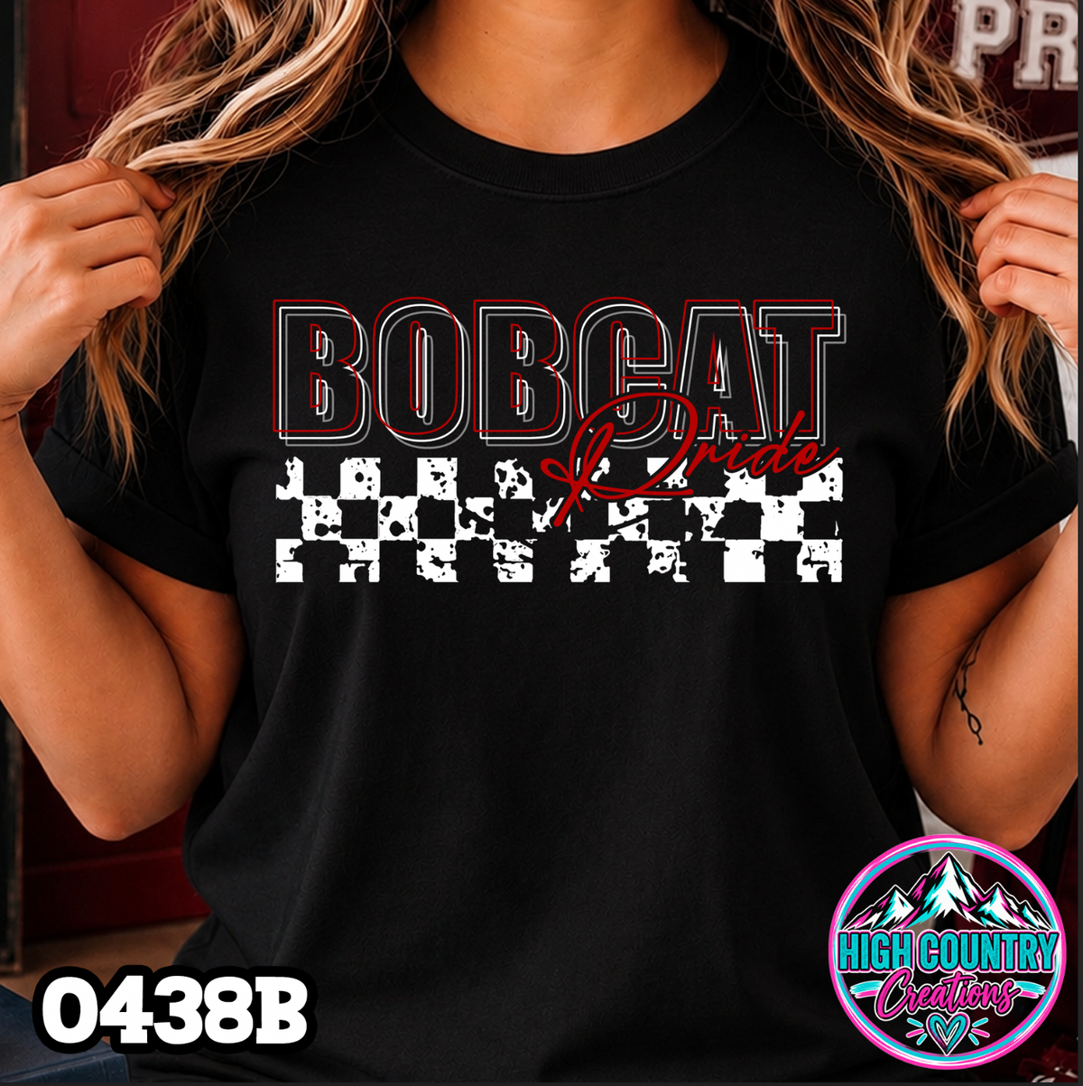 0438B 3D Mascot Pride Tee CHECKER