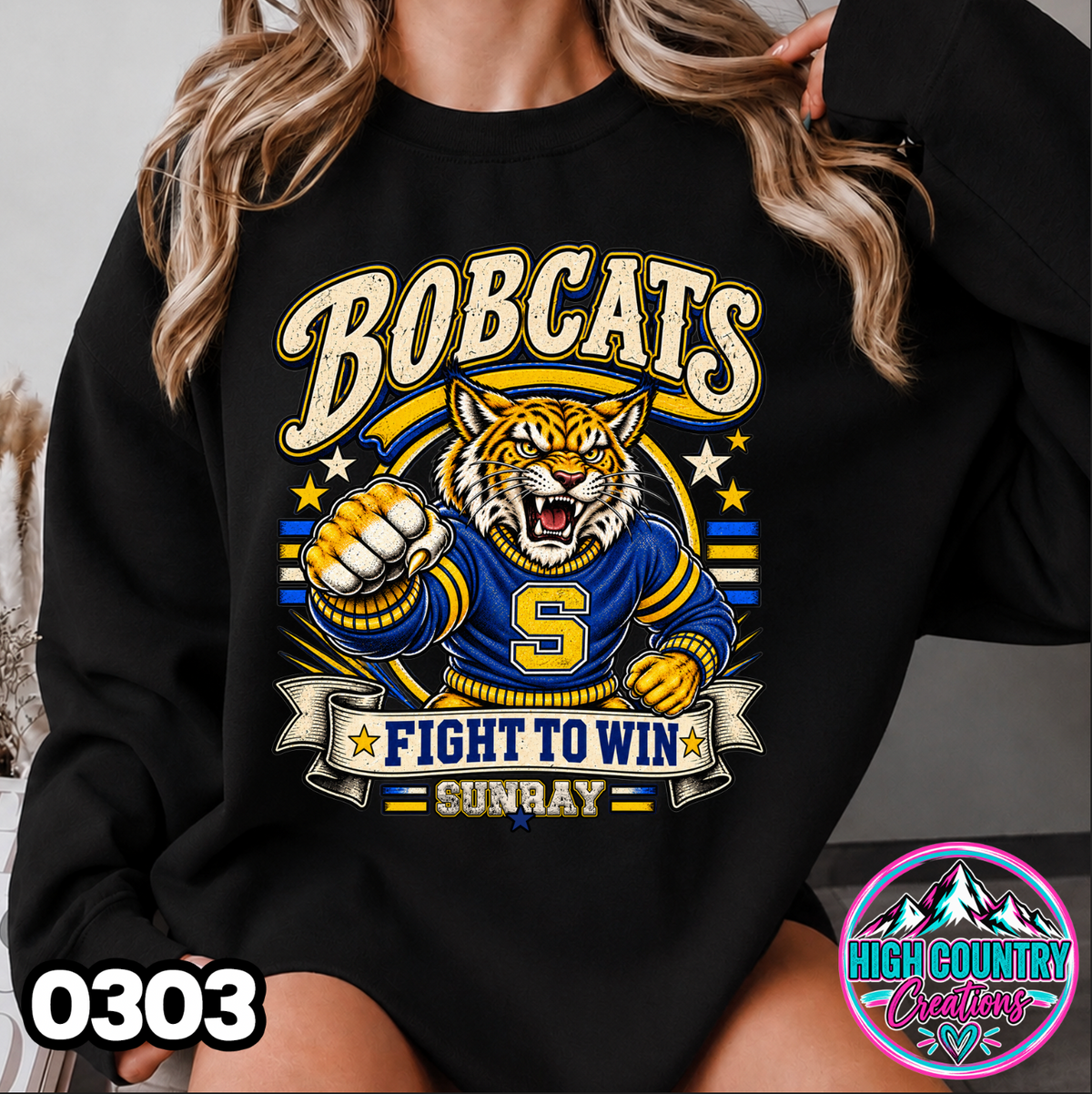0303 FIGHT TO WIN MASCOT SWEATER