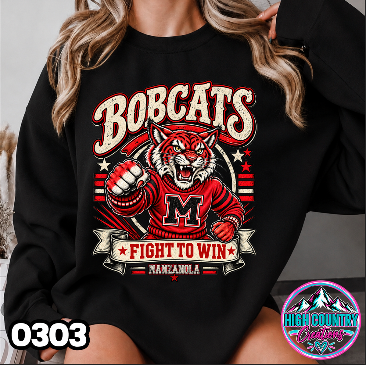 0303 FIGHT TO WIN MASCOT SWEATER