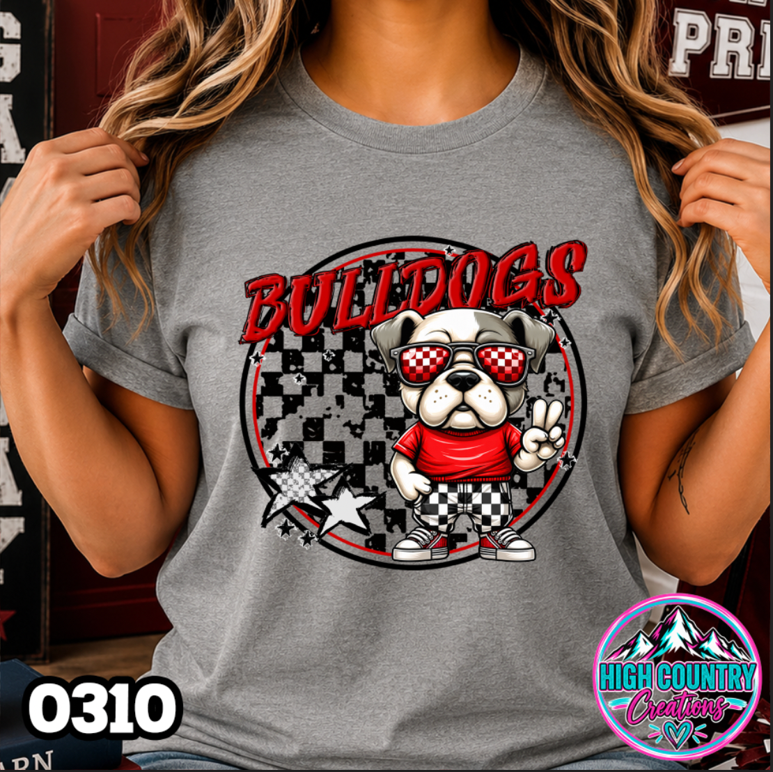 0310 Checkered Kids Mascot Tee