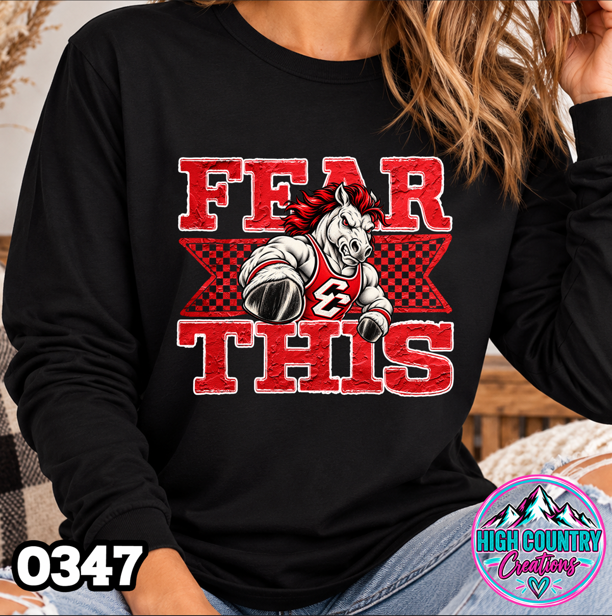 0347 FEAR THIS Wrestling Tee