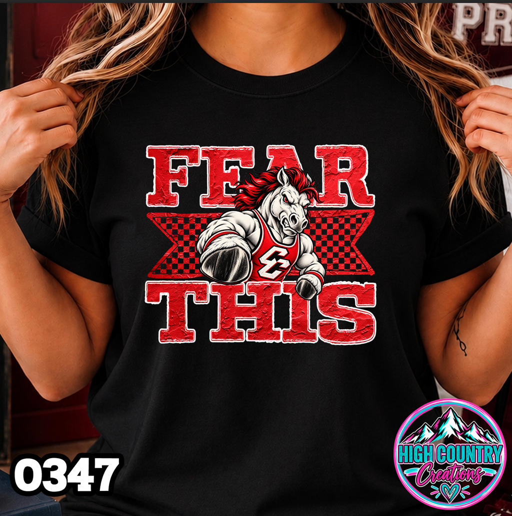 0347 FEAR THIS Wrestling Tee