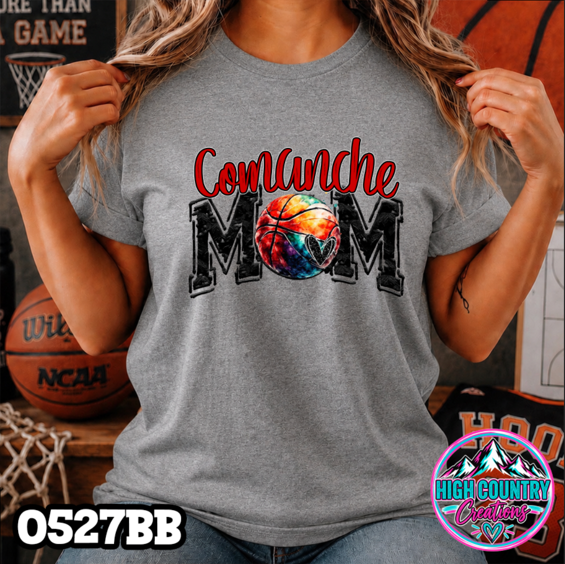 0527bb Basketball Mom School Spirit Tee