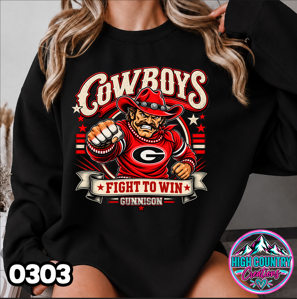 0303 FIGHT TO WIN MASCOT SWEATER