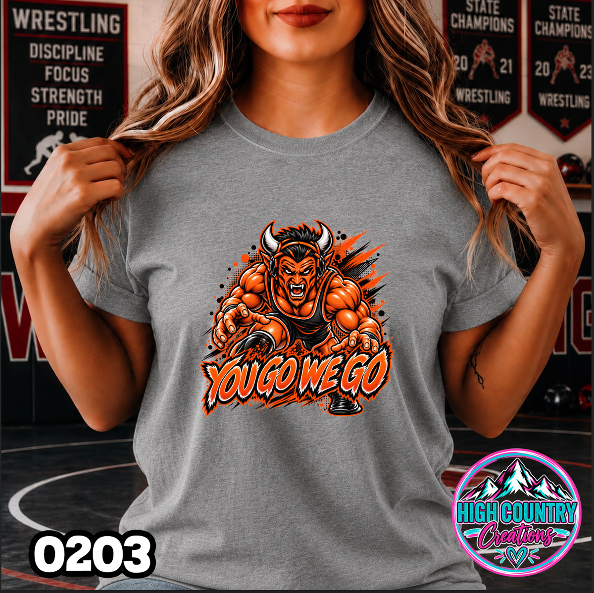 0203 TAKEDOWN AI Wrestling Mascot