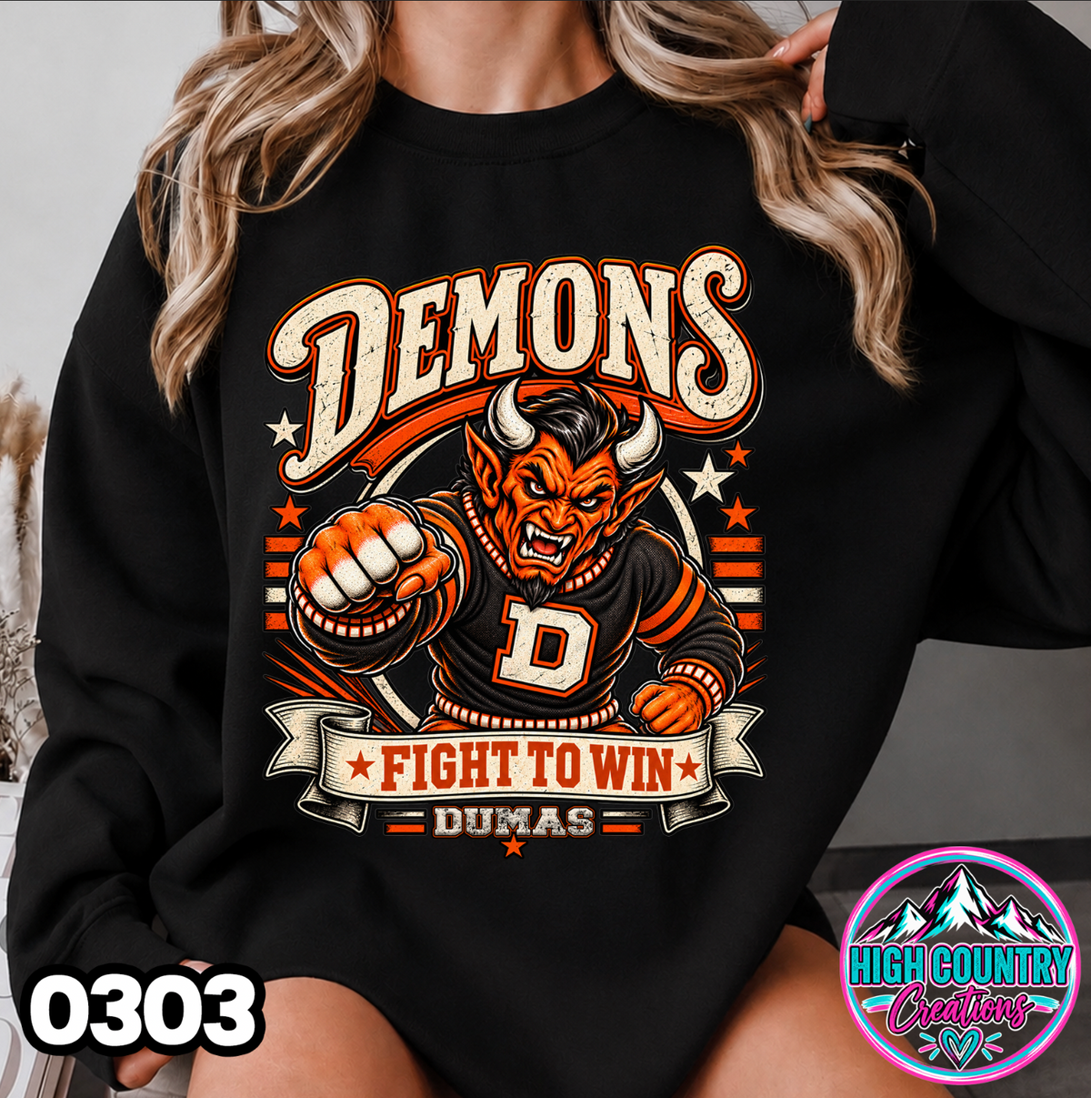 0303 FIGHT TO WIN MASCOT SWEATER