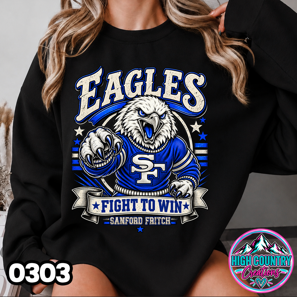 0303 FIGHT TO WIN MASCOT SWEATER