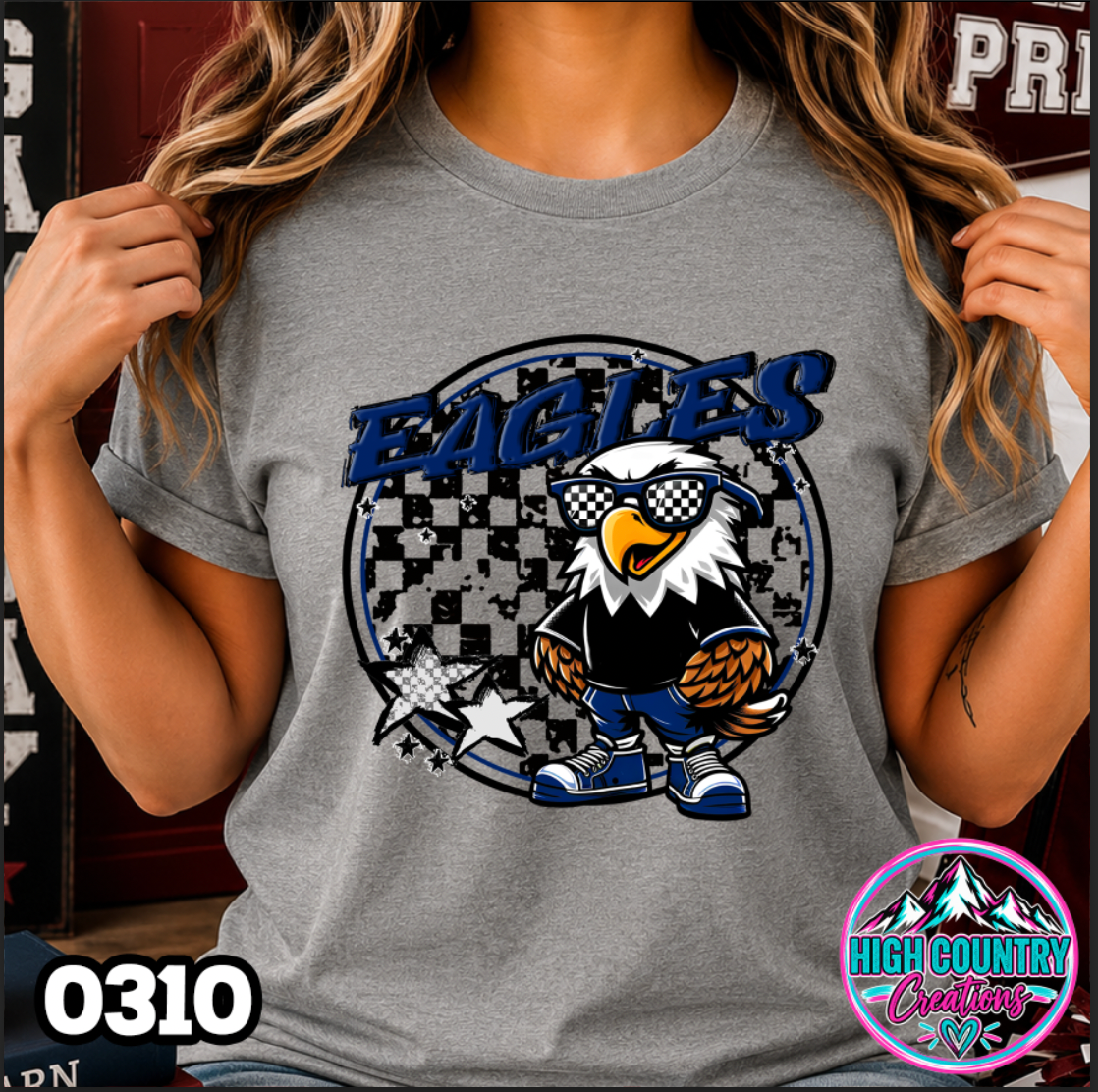 0310 Checkered Kids Mascot Tee