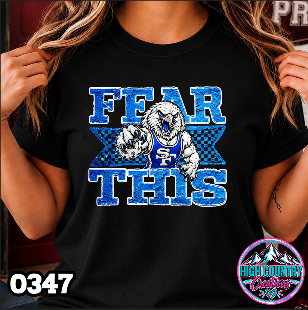 0347 FEAR THIS Wrestling Tee