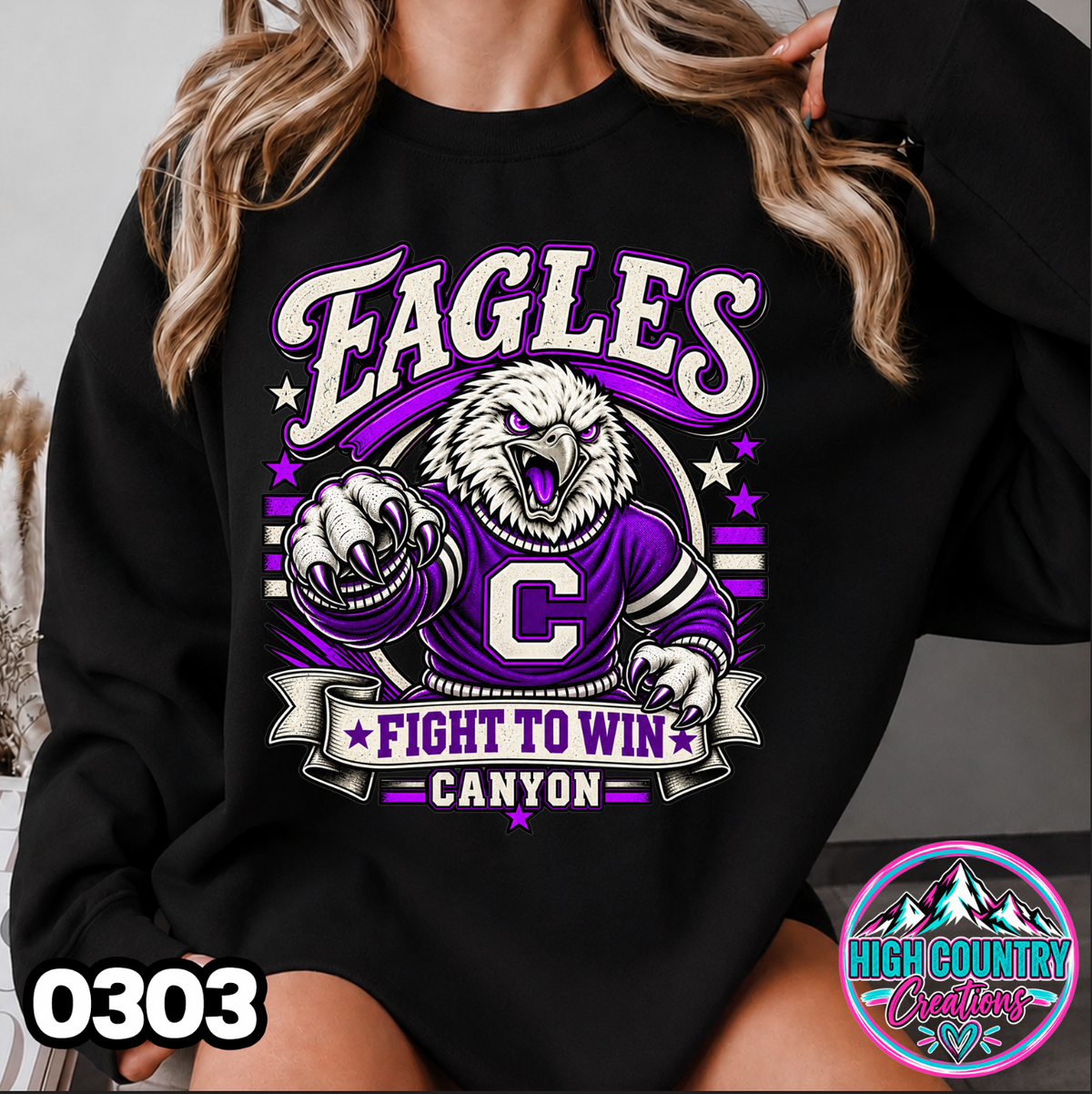 0303 FIGHT TO WIN MASCOT SWEATER