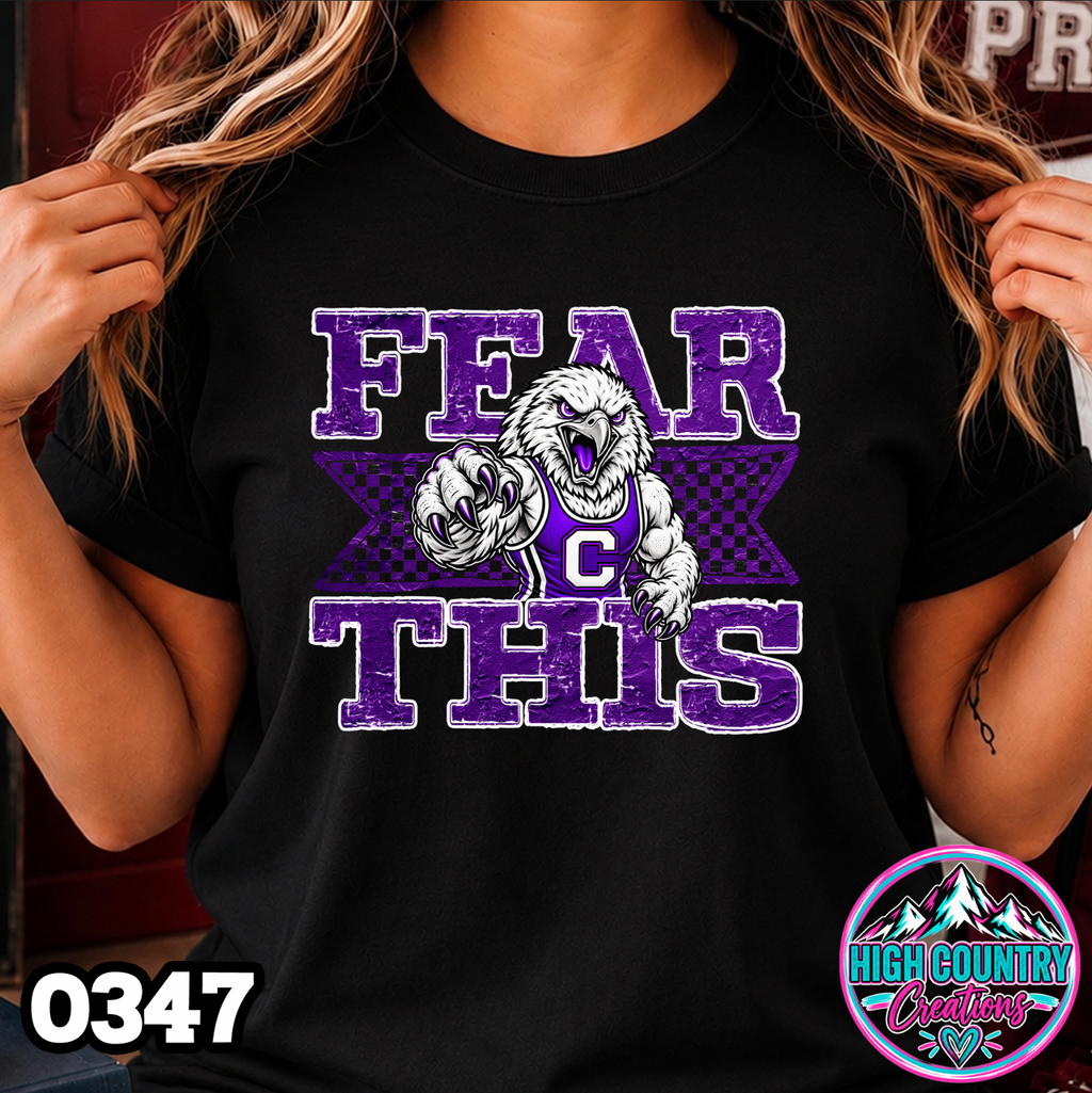 0347 FEAR THIS Wrestling Tee