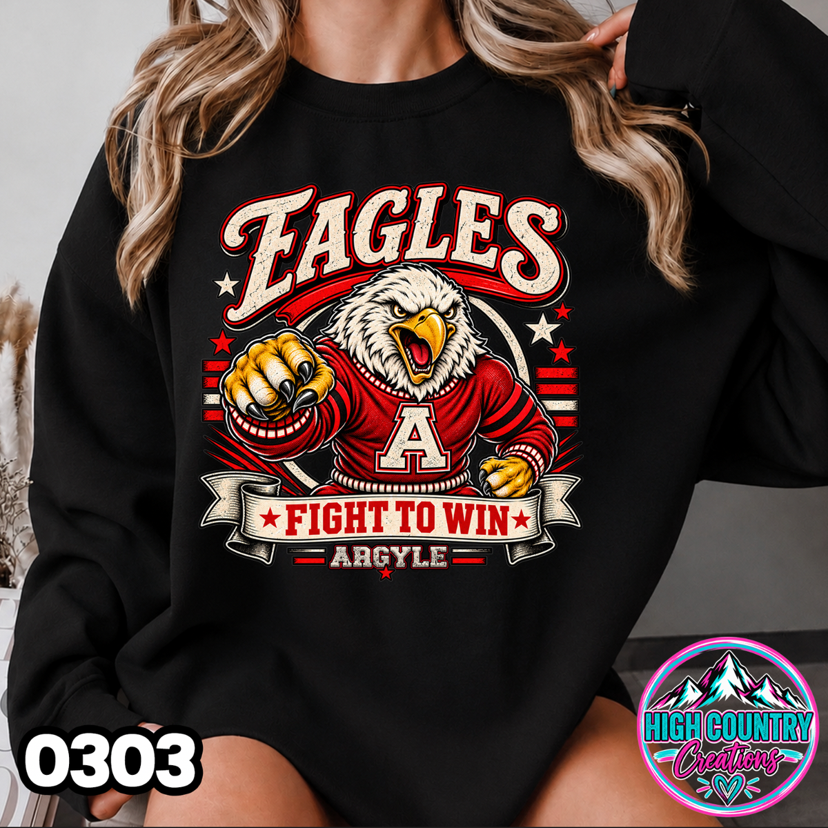 0303 FIGHT TO WIN MASCOT SWEATER