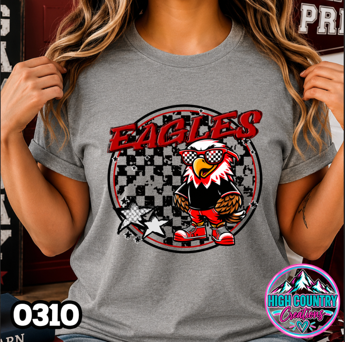 0310 Checkered Kids Mascot Tee
