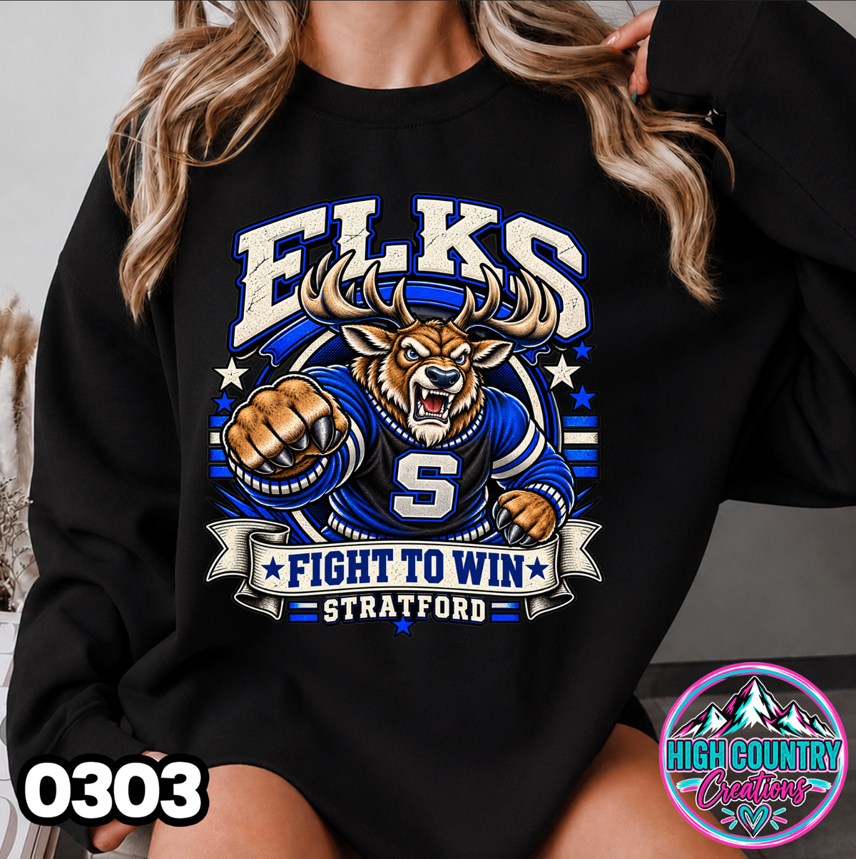 0303 FIGHT TO WIN MASCOT SWEATER