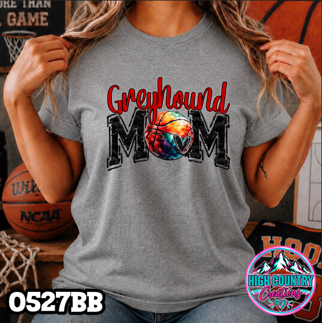 0527bb Basketball Mom School Spirit Tee