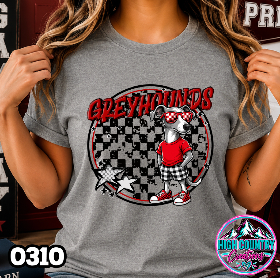 0310 Checkered Kids Mascot Tee