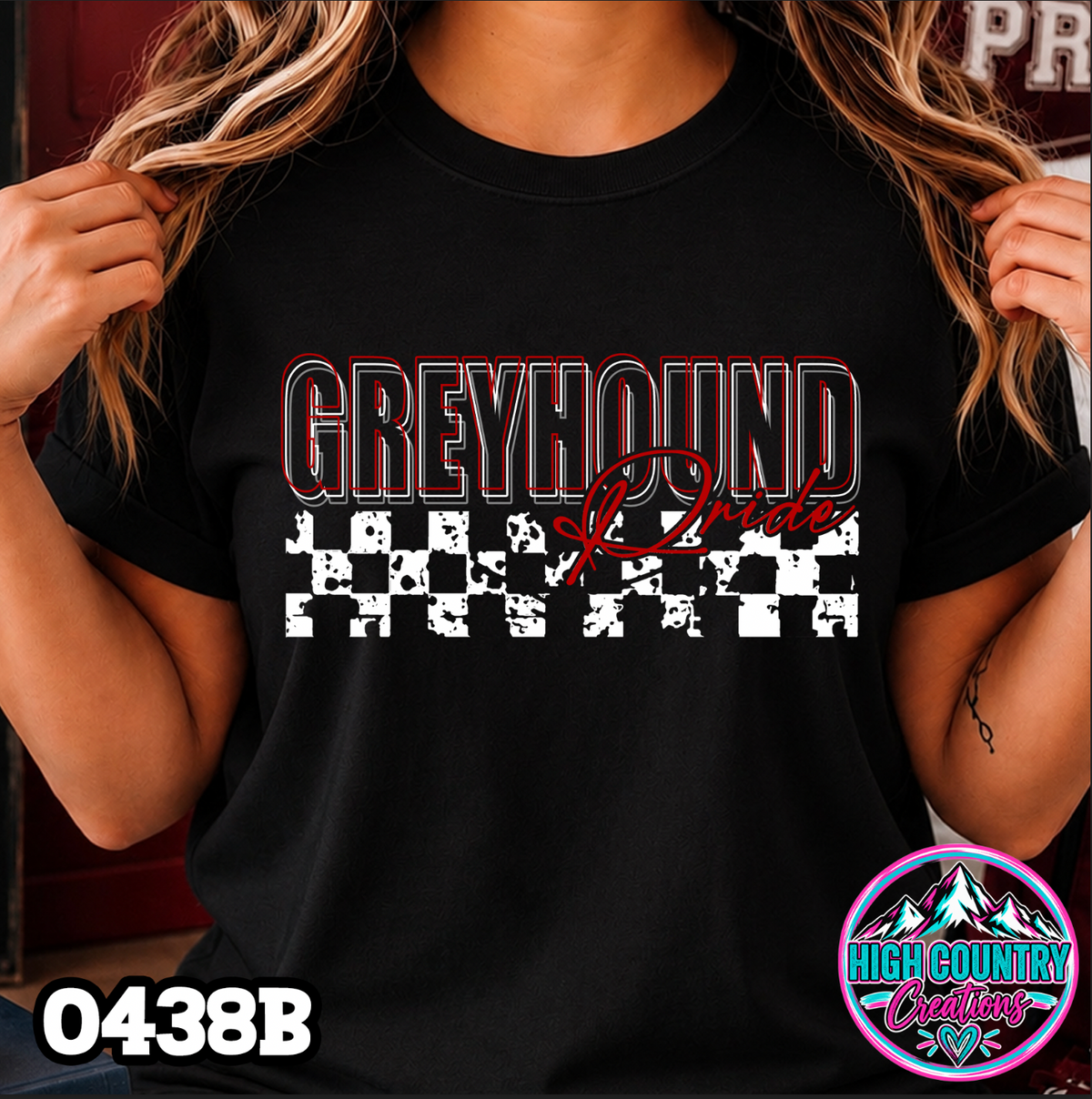 0438B 3D Mascot Pride Tee CHECKER