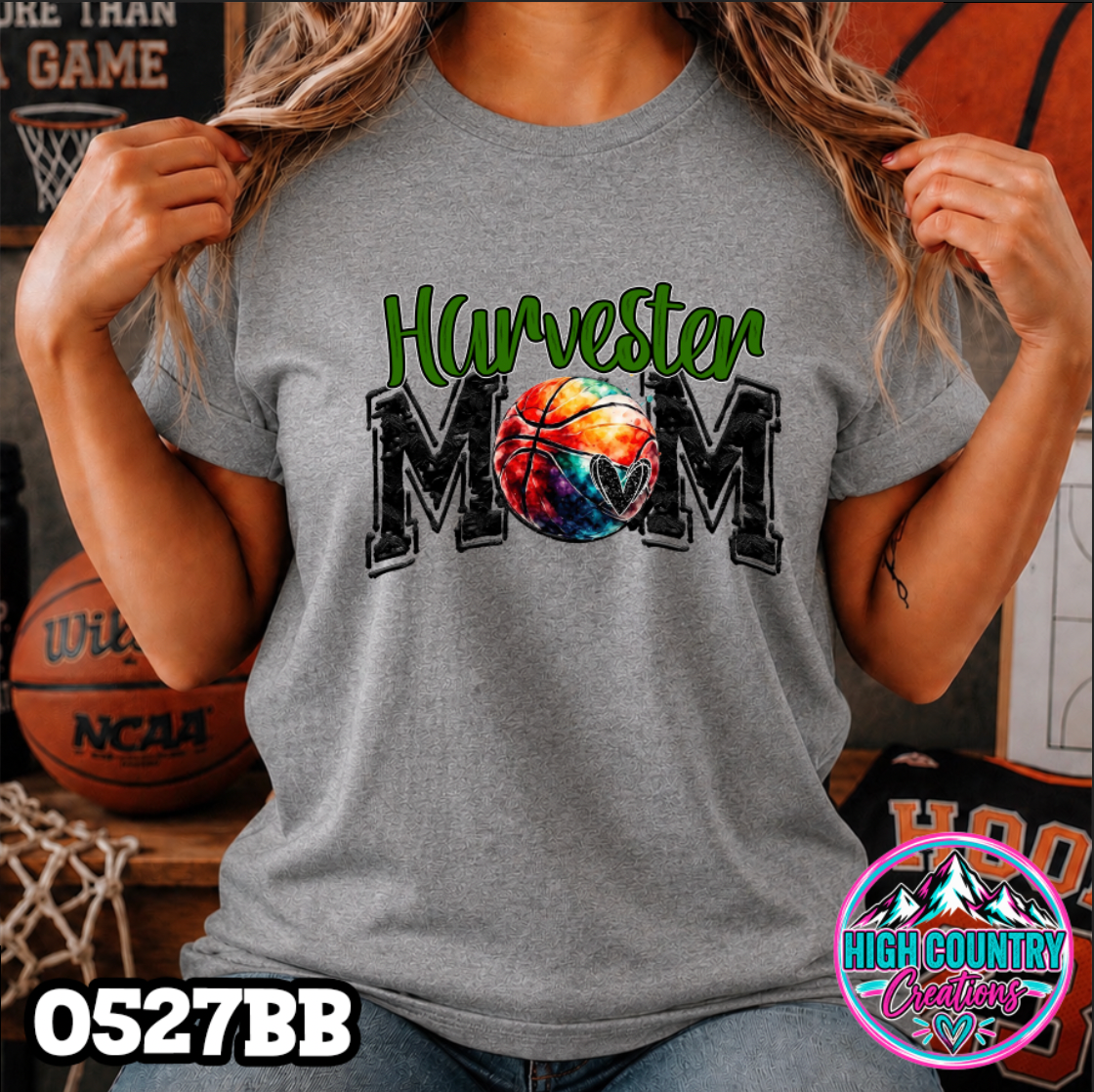 0527bb Basketball Mom School Spirit Tee
